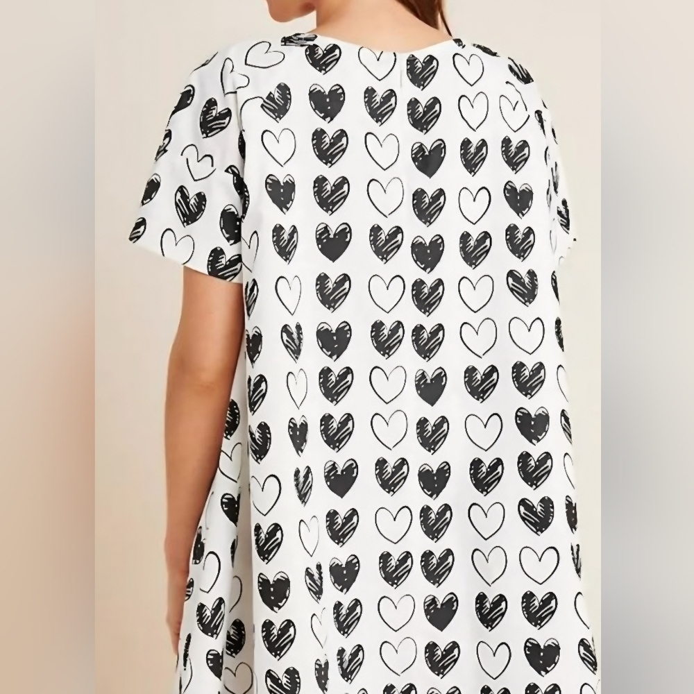 Anthropologie Porridge Heart Patterned Dress - Picture 2 of 11